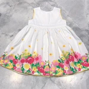 Carters white and floral dress